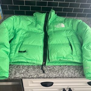 The North Face Vibrant Green Down Jacket